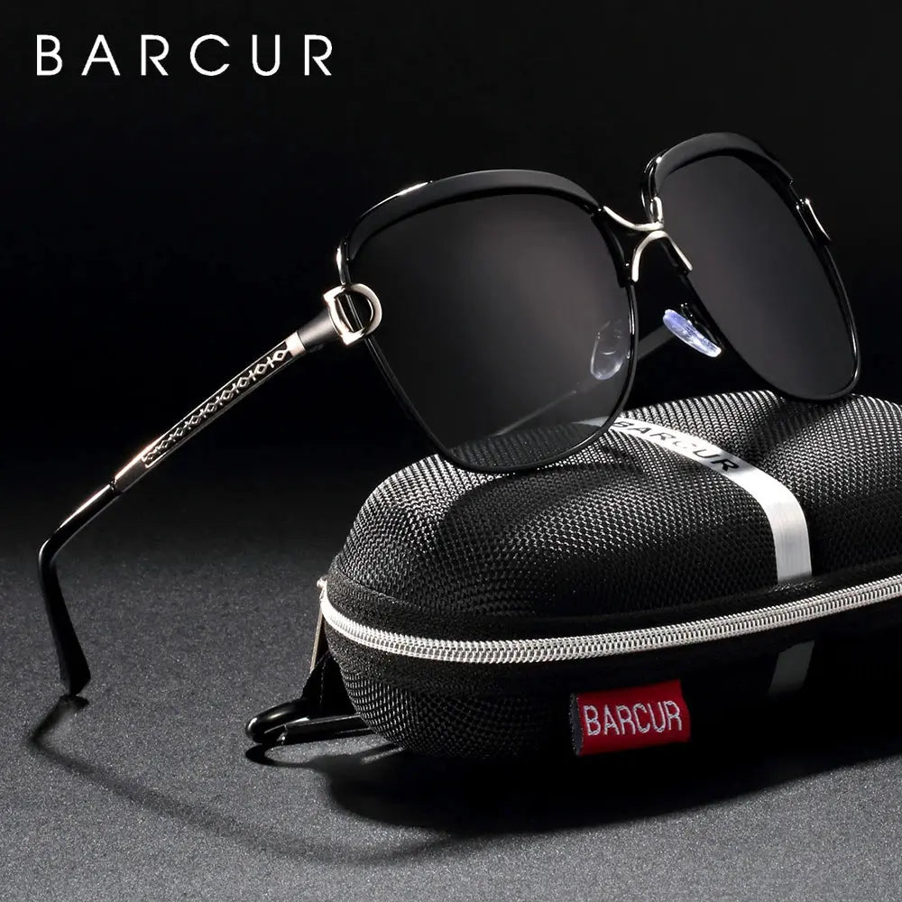 BARCUR Polarized Ladies Sunglasses Women Gradient Lens Round Sun Glasses Square Luxury Brand Oculos Lunette De Soleil Femme - Suncollections