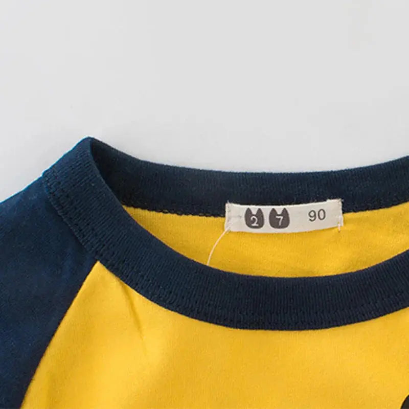 2025 Autumn T Shirt Cartoon Car T-shirt Boys Girls Baby Kids Clothes Cotton Long Sleeve Top for Boy Children's Clothing 2-9 Year - Suncollections