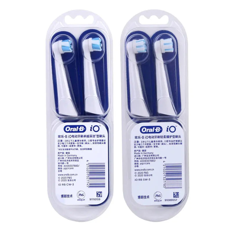 Original Oral-B Toothbrush Head Replacement for iO Series Electric Tooth Brush Soft Bristles Adults Oral Clean Care 3Pcs/Pack - Suncollections