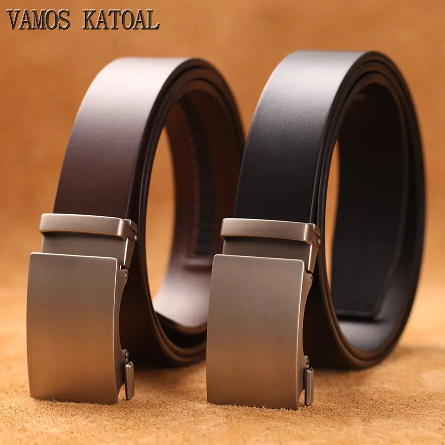 Genuine Cow Leather Automatic Belt For Men - Suncollections