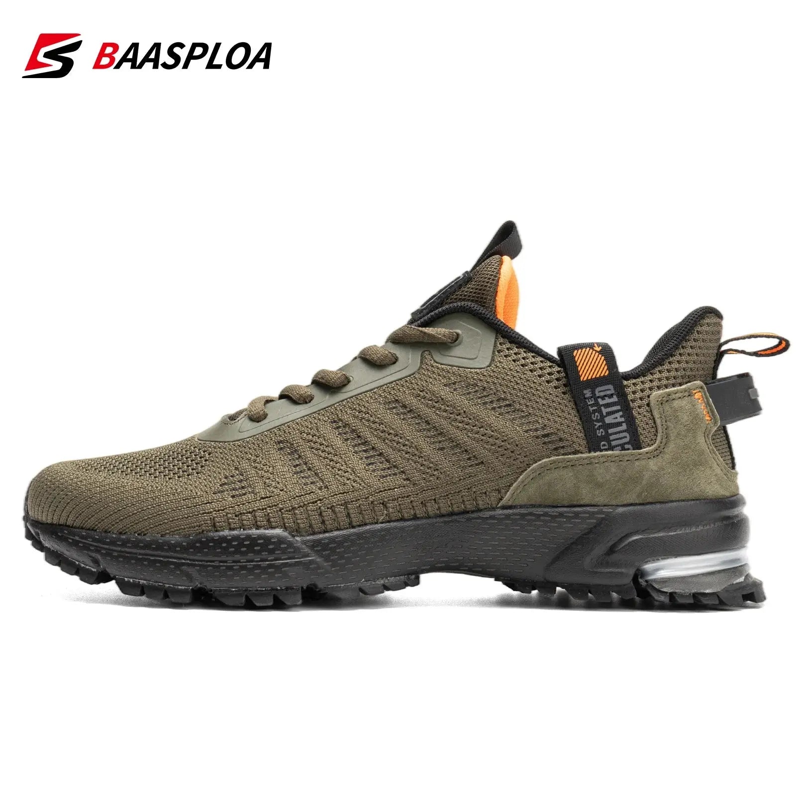 Baasploa 2022 New Male Sneakers Shoes Breathable Mesh Men Running Shoes Outdoor Grass  Walking Gym Shoes For Men Plus size 41-50 Suncollections