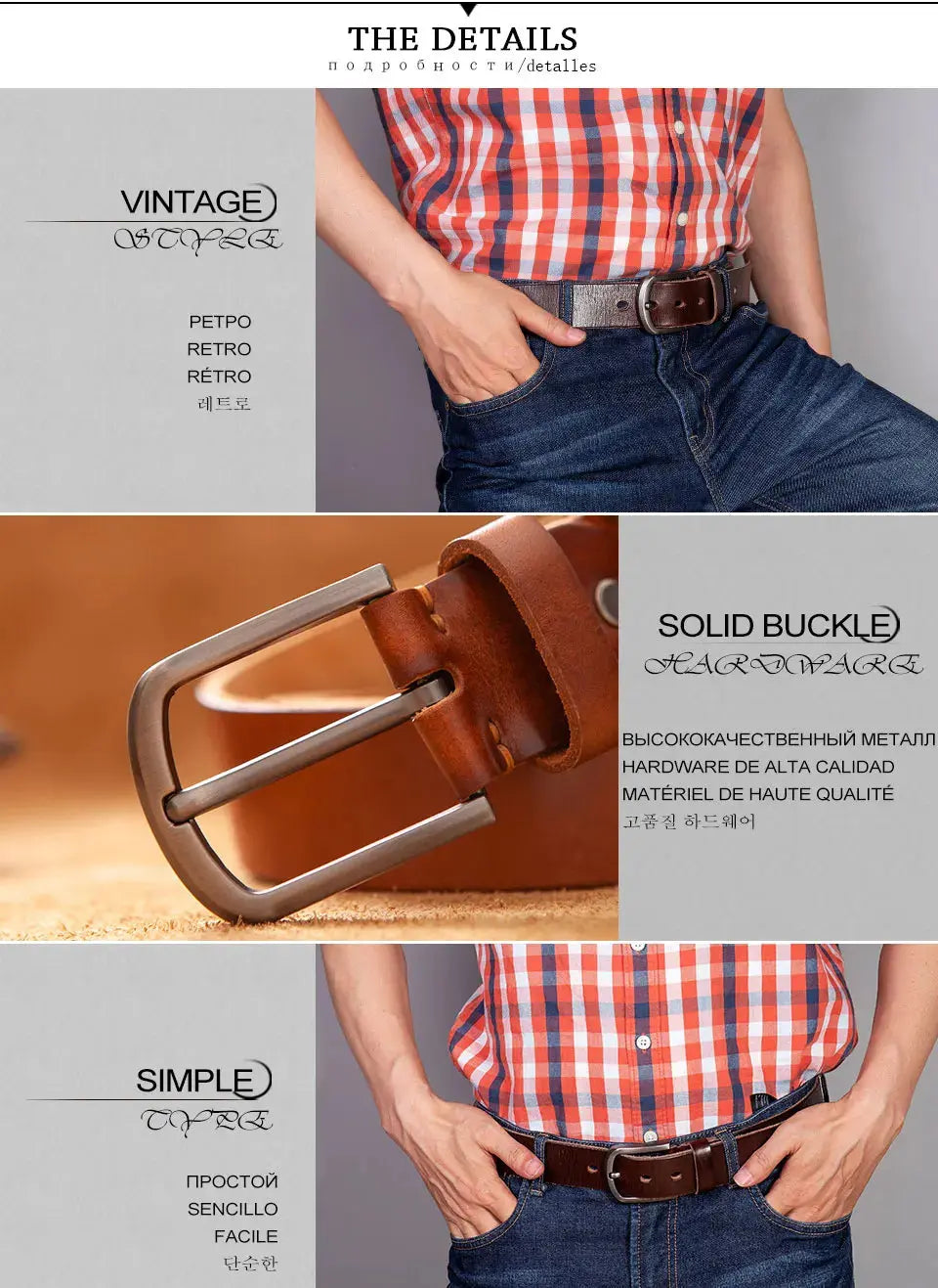 Top Cow genuine leather belts for men luxury - Suncollections