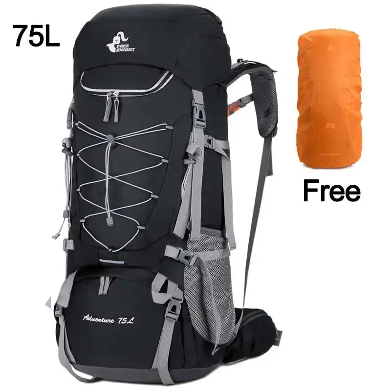 Camping Backpack Hiking Bag Sports Outdoor Bags For Men 75L Large With Rain Cover Travel Climbing Mountaineering Trekking Bag - Suncollections