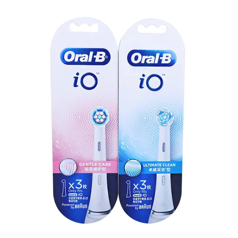 Original Oral-B Toothbrush Head Replacement for iO Series Electric Tooth Brush Soft Bristles Adults Oral Clean Care 3Pcs/Pack - Suncollections