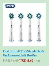 Original Oral-B Toothbrush Head Replacement for iO Series Electric Tooth Brush Soft Bristles Adults Oral Clean Care 3Pcs/Pack - Suncollections
