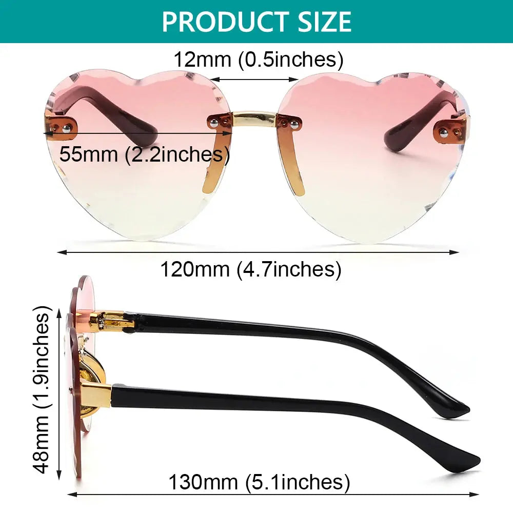 Ocean Lenses Eyewear Party/Photography Kids Sunglasses Heart-shaped Sun Glasses UV 400 Protection Children Sunglasses - Suncollections