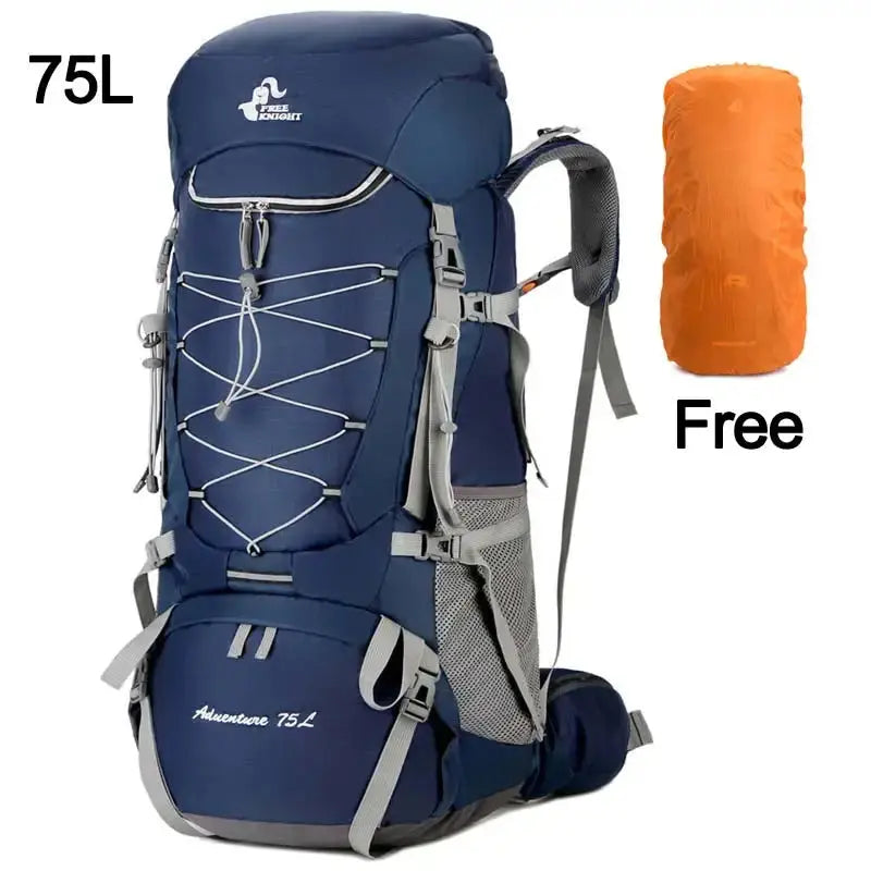 Camping Backpack Hiking Bag Sports Outdoor Bags For Men 75L Large With Rain Cover Travel Climbing Mountaineering Trekking Bag - Suncollections