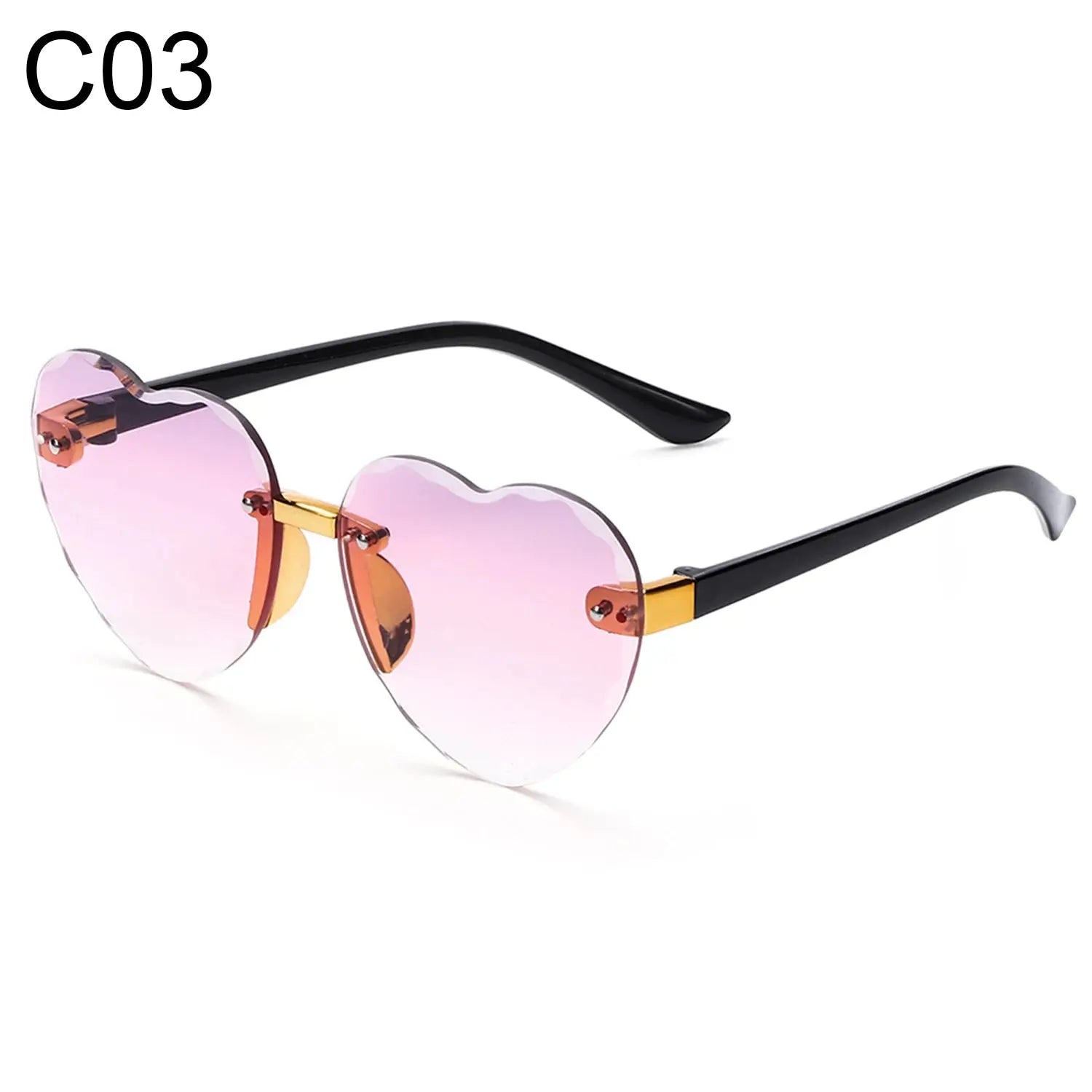 Ocean Lenses Eyewear Party/Photography Kids Sunglasses Heart-shaped Sun Glasses UV 400 Protection Children Sunglasses - Suncollections