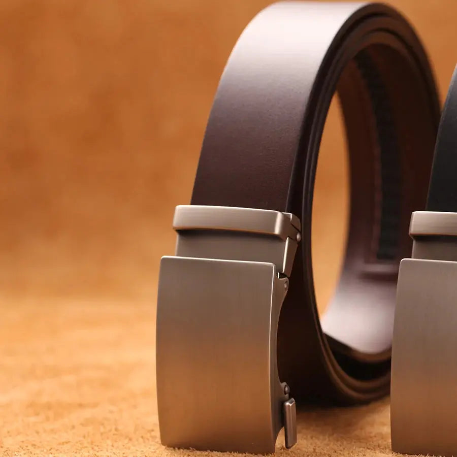 Genuine Cow Leather Automatic Belt For Men - Suncollections