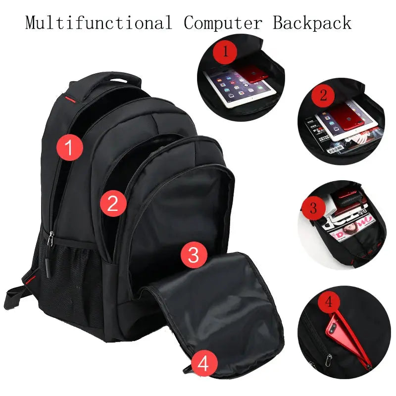 Daily Custom Logo Waterproof Laptop Backpack Mochila Escolar Nylon Oxford Unisex Laptop Backpack Travel Backpack School Bags - Suncollections