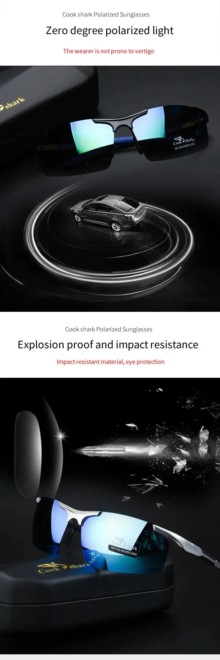 Cookshark 2025 New Sunglasses Men's Sunglasses Tide Polarized Drivers Driving Glasses - Suncollections