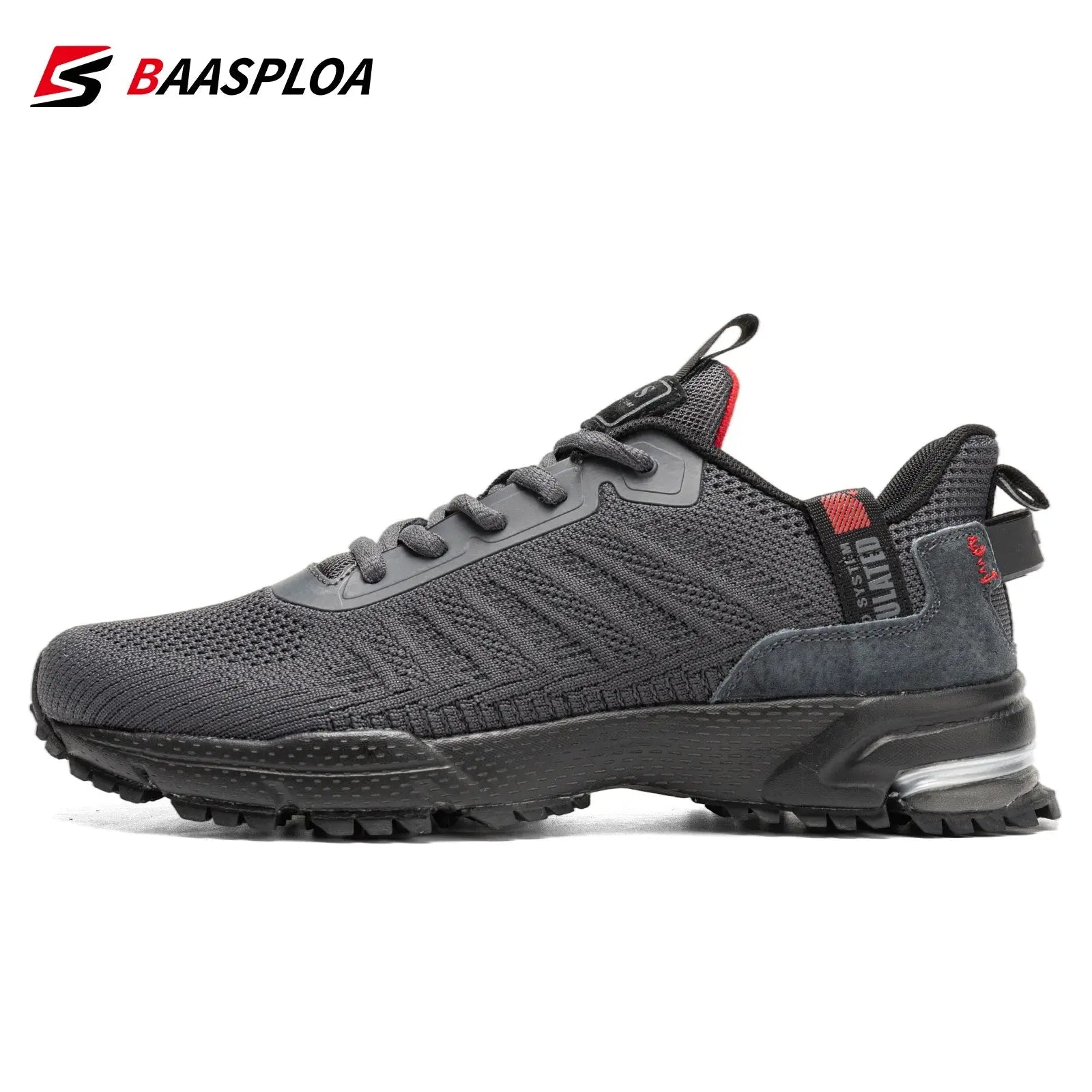 Men's Running Shoes Baasploa Male Sneakers Shoes Breathable Mesh Outdoor Grass Walking Gym Shoes For Men Plus Size 41-50 Suncollections