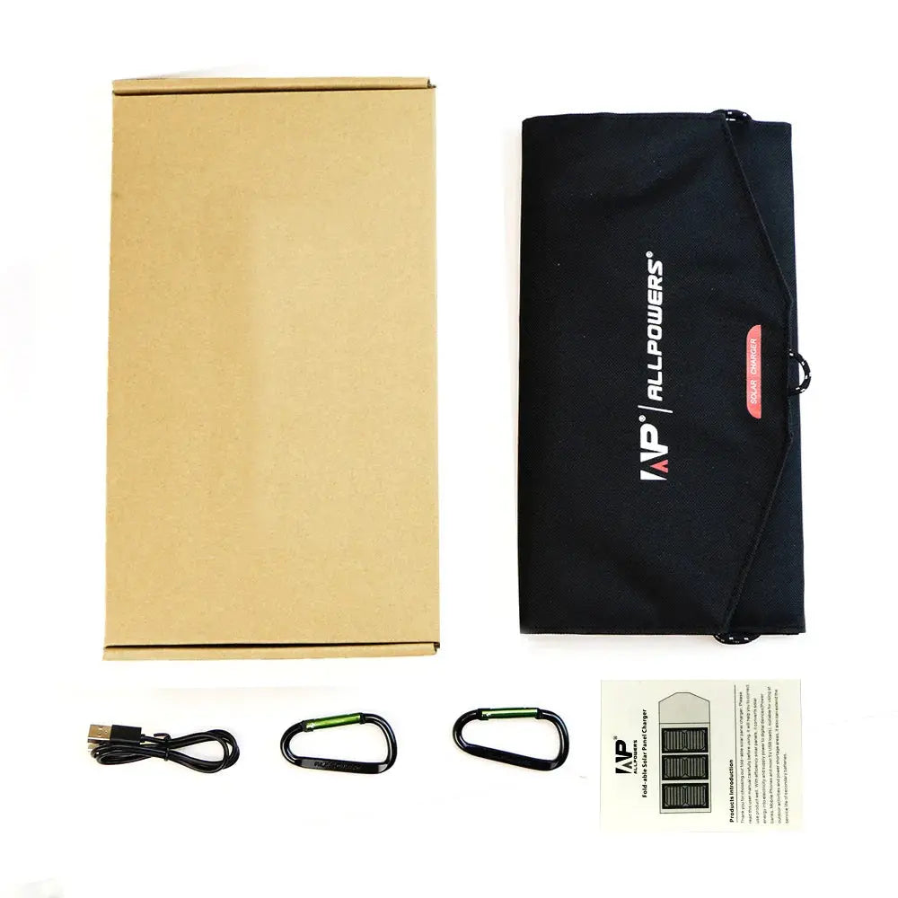 ALLPOWERS Solar panel 5V21W Portable Phone Charger Solar Charger Dual USB Output Mobile Solar Battery Charger for iPhone Samsung - Suncollections