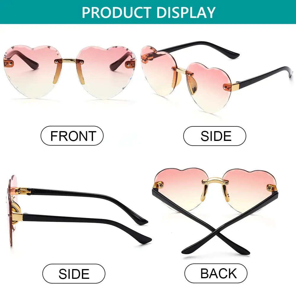 Ocean Lenses Eyewear Party/Photography Kids Sunglasses Heart-shaped Sun Glasses UV 400 Protection Children Sunglasses - Suncollections