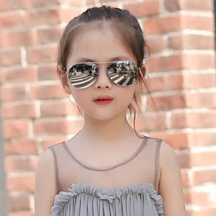 Classic Aviation sunglasses For Boy And Girl Colorful Mirror Pilot Sun Glasses Children Sunglasses Kids Sunglasses Eyewear - Suncollections