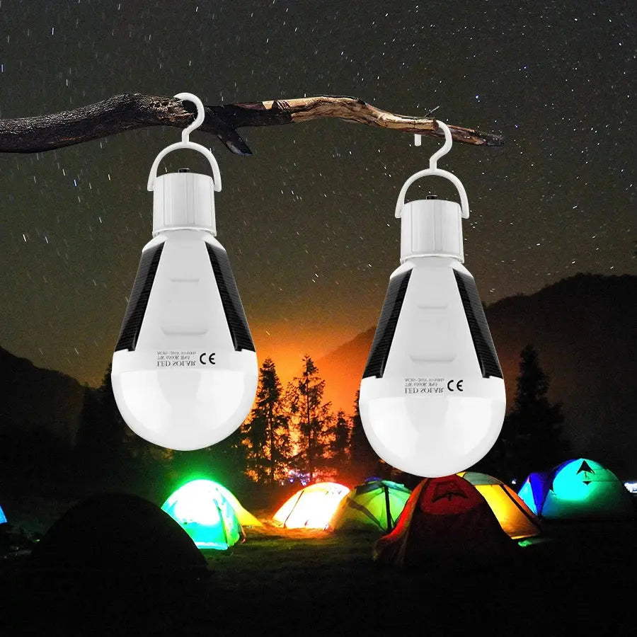 LED Solar Power Bulb Protable LED Solar Lights Rechargeable Lampada LED Waterproof Outdoor Camps Tent Garden Lights Dropshipping - Suncollections