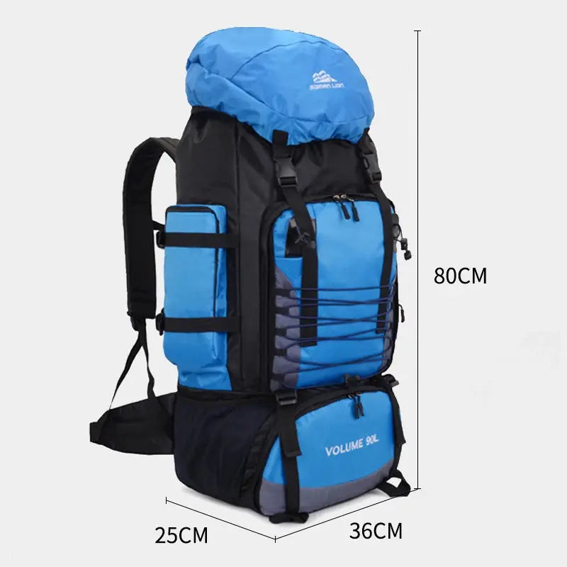 90L Travel Bag Camping Backpack Hiking - Suncollections