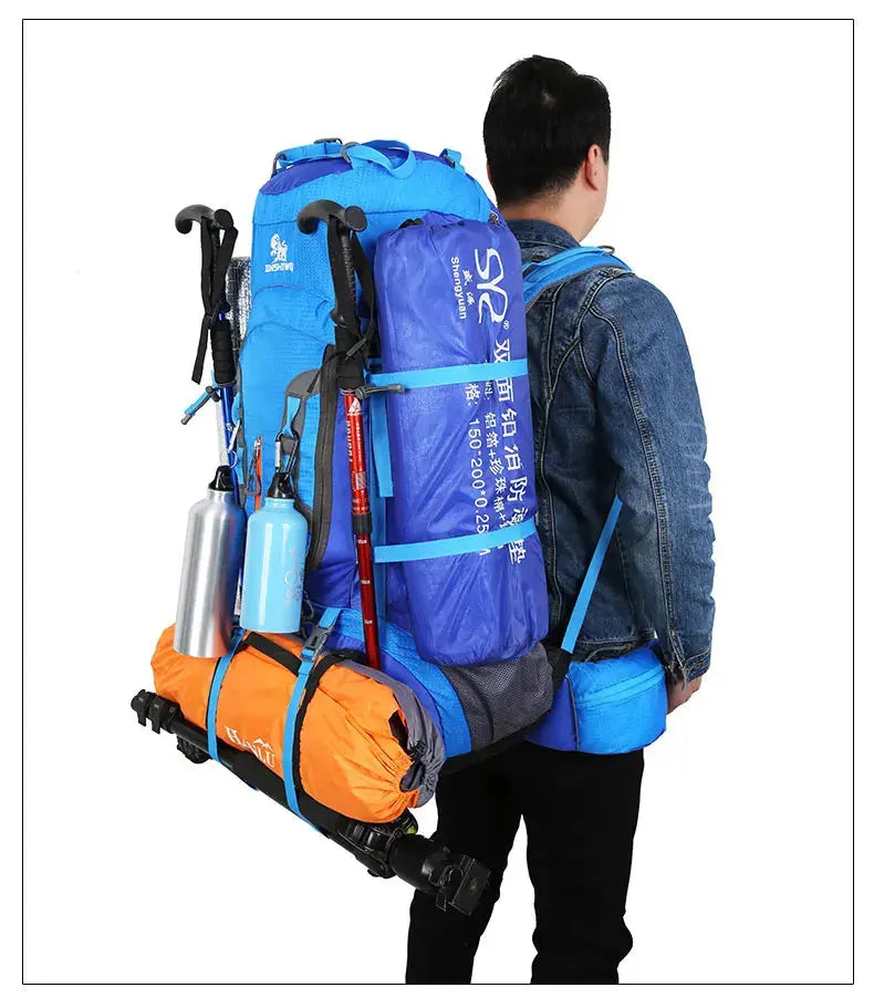 80L Large Capacity Outdoor Backpack Camping Travel Bag - Suncollections