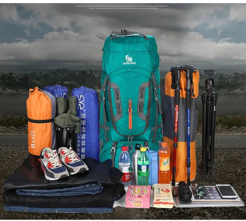 80L Large Capacity Outdoor Backpack Camping Travel Bag - Suncollections