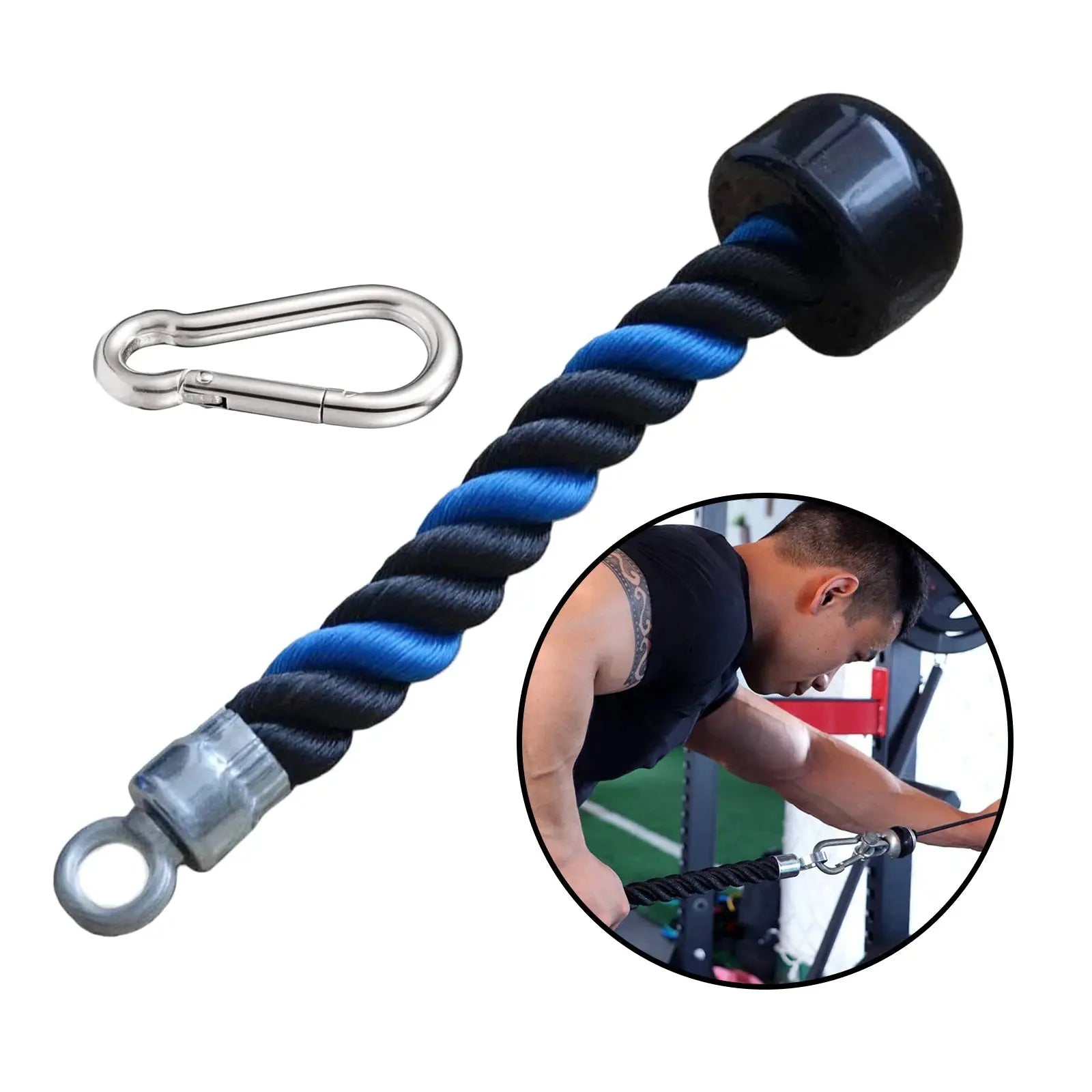 Single Handle Pulley Cable Tie for Triceps Rope Pull Down Attachment - Suncollections