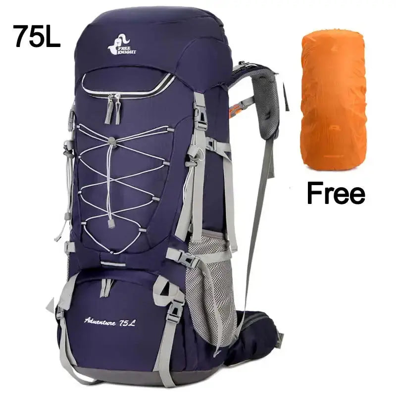 Camping Backpack Hiking Bag Sports Outdoor Bags For Men 75L Large With Rain Cover Travel Climbing Mountaineering Trekking Bag - Suncollections