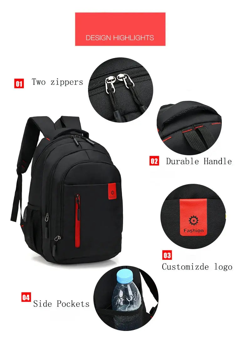 Daily Custom Logo Waterproof Laptop Backpack Mochila Escolar Nylon Oxford Unisex Laptop Backpack Travel Backpack School Bags - Suncollections