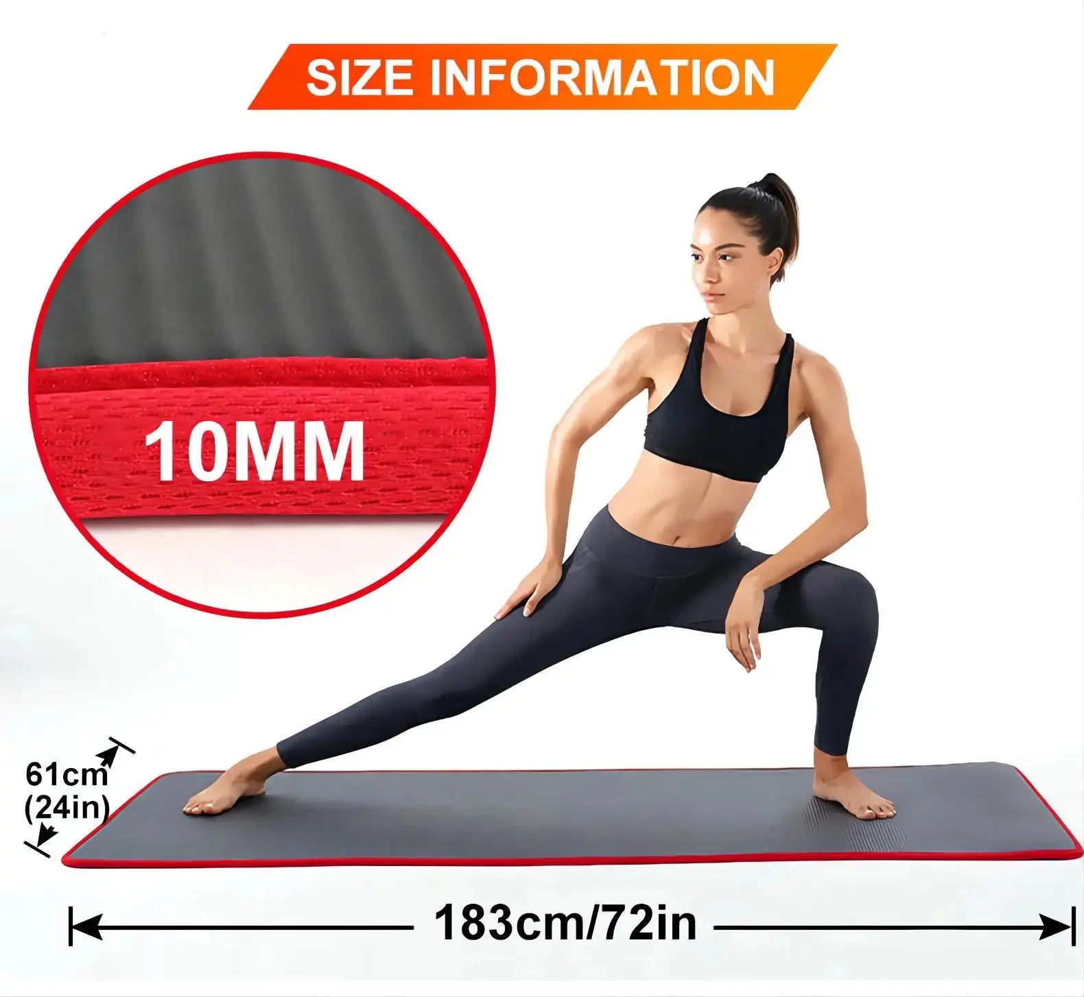 10MM Extra Thick Yoga Mats Non-slip - Suncollections