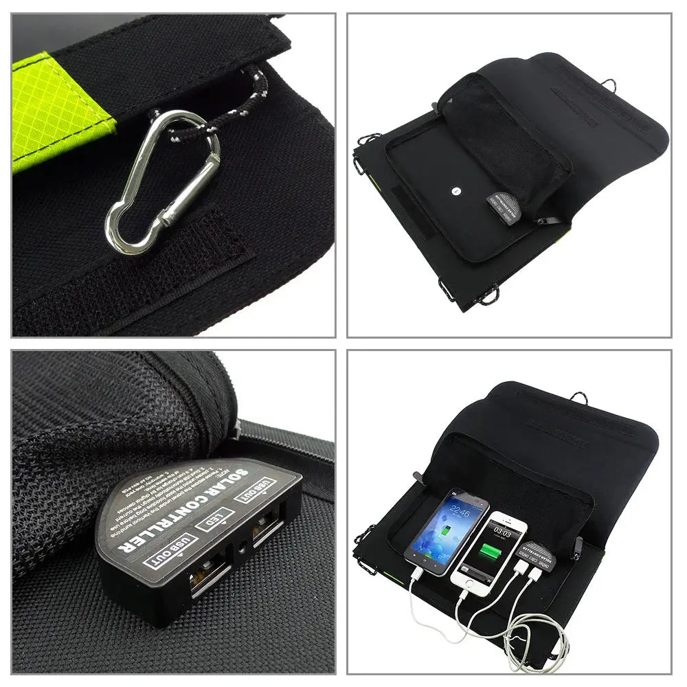 X-DRAGON Solar Mobile Power Battery Charger 5V 20W Portable Outdoor Foldable Solar Panel Cells Micro USB for Xiaomi iPhone iPad - Suncollections