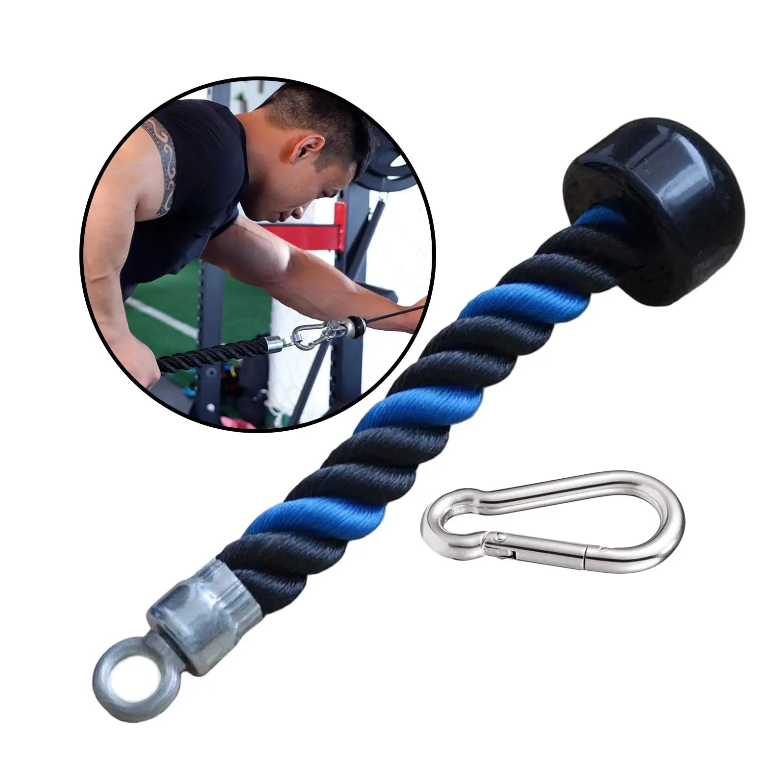 Single Handle Pulley Cable Tie for Triceps Rope Pull Down Attachment - Suncollections