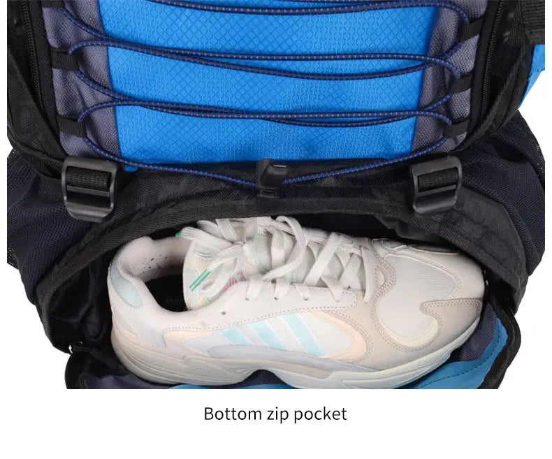 90L Travel Bag Camping Backpack Hiking Climbing Bags Mountaineering Large Sport Bag Outdoor Military Luggage Shoulder Pack - Suncollections