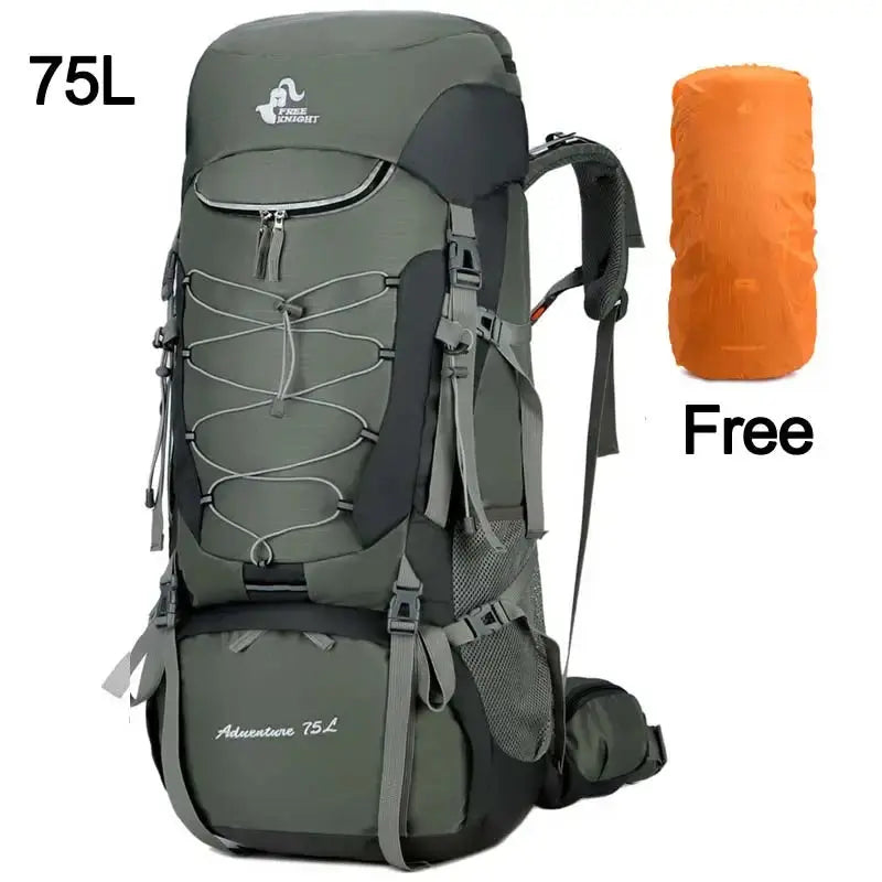 Camping Backpack Hiking Bag Sports Outdoor Bags For Men 75L Large With Rain Cover Travel Climbing Mountaineering Trekking Bag - Suncollections