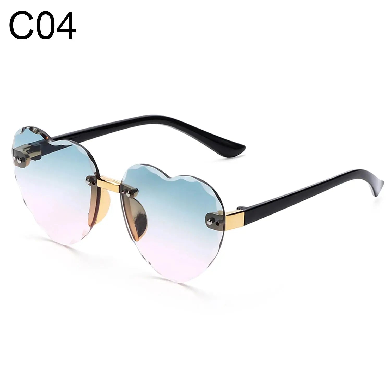 Ocean Lenses Eyewear Party/Photography Kids Sunglasses Heart-shaped Sun Glasses UV 400 Protection Children Sunglasses - Suncollections