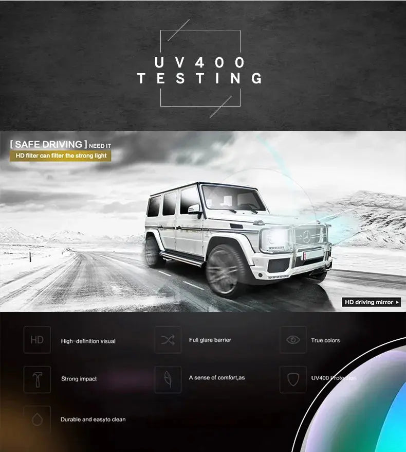 New Fashion Guy's Sun Glasses Polarized Sunglasses Men Classic Design Mirror Square Ladies Sun Glasses Women - Suncollections