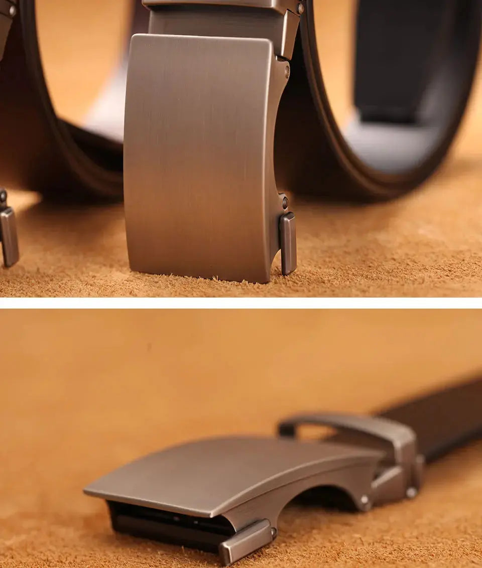 Genuine Cow Leather Automatic Belt For Men - Suncollections