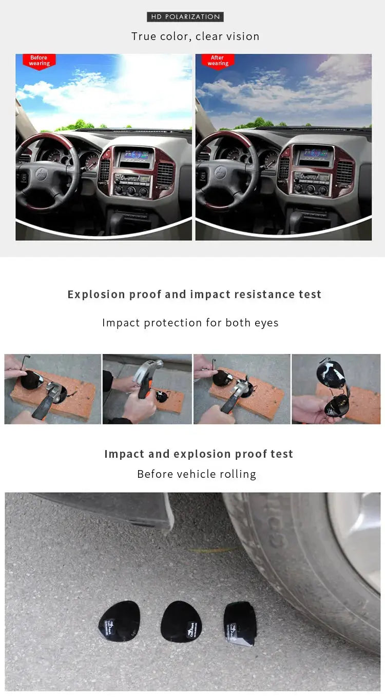 Cookshark 2025 New Sunglasses Men's Sunglasses Tide Polarized Drivers Driving Glasses - Suncollections