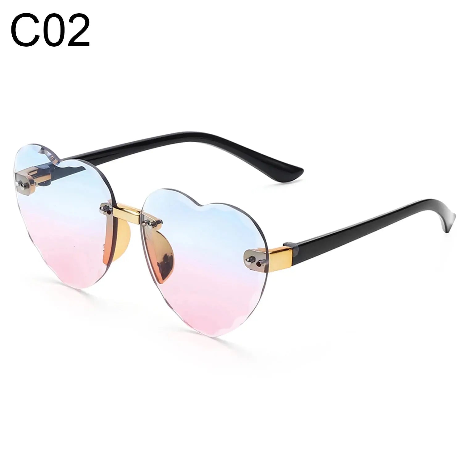 Ocean Lenses Eyewear Party/Photography Kids Sunglasses Heart-shaped Sun Glasses UV 400 Protection Children Sunglasses - Suncollections