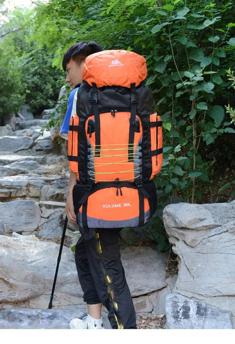 90L Travel Bag Camping Backpack Hiking - Suncollections