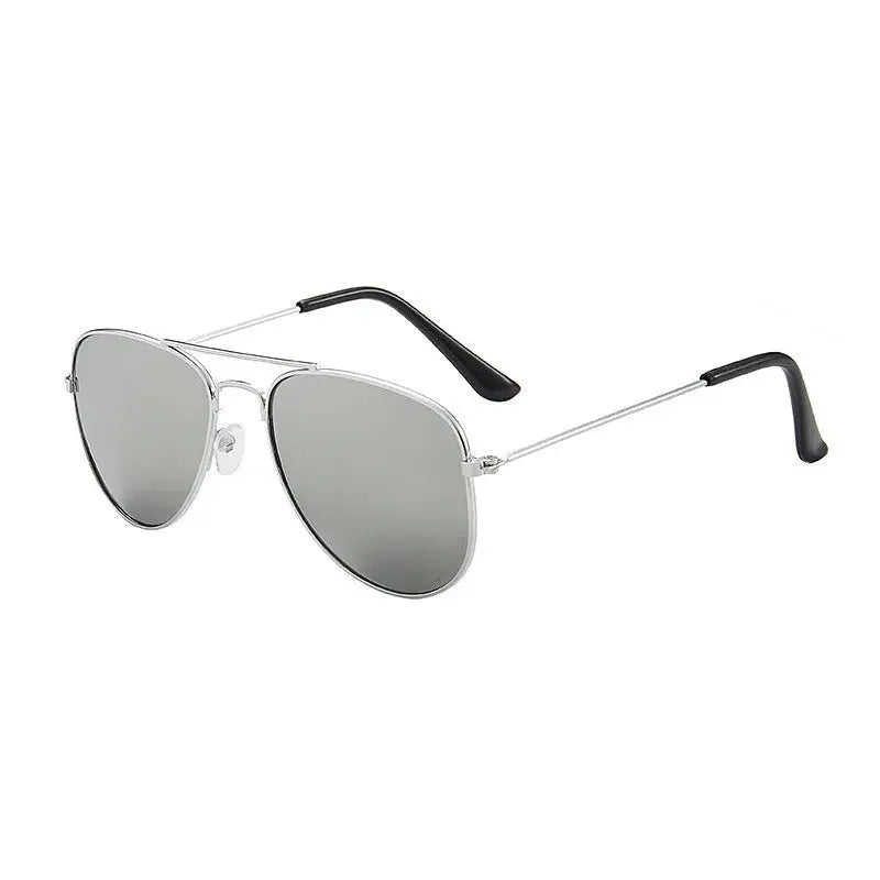 2019 Sunglasses new fashion baby kids boy girl Pilot sunglasses metal frame goggles glasses for kids children - Suncollections