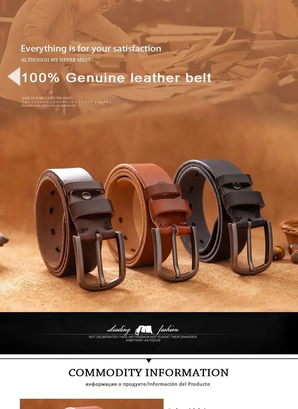 Top Cow genuine leather belts for men luxury - Suncollections