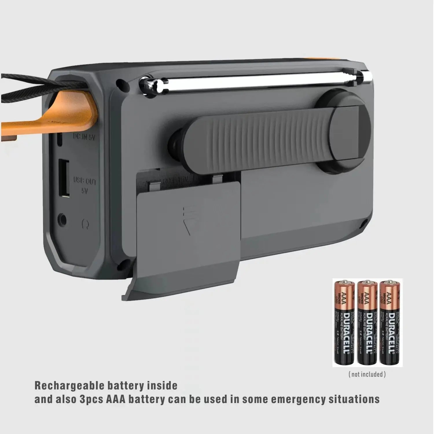 DAB/FM Bluetooth Emergency Radio Portable Solar Radio Receiver Hand Crank Dynamo Outdoor Radio Camping Speaker with Flashlight - Suncollections