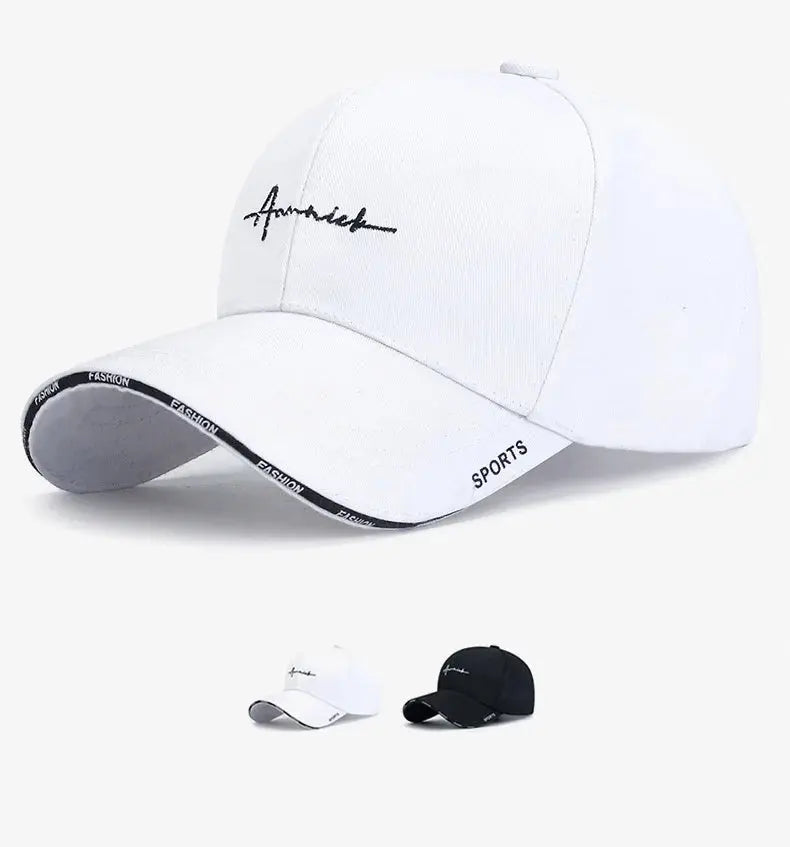 Hat Women's Korean Version Letter Embroidery Cap Baseball Cap Internet Celebrity Sports Breathable Hat Sun Hat - Suncollections