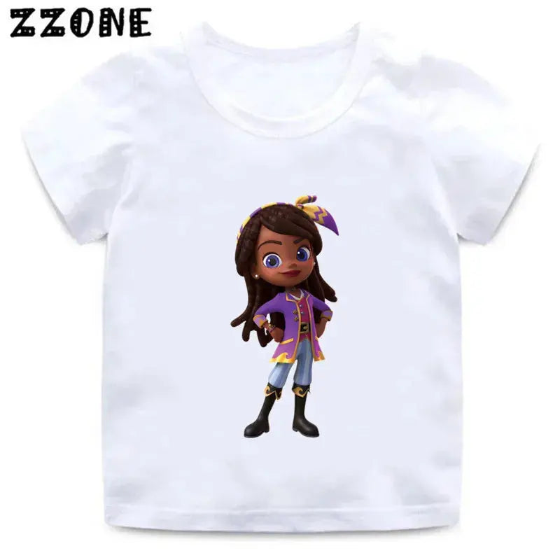 Hot Sale Santiago of The Seas Print Cartoon Kids T-Shirts Funny Girls Clothes Baby Boys T shirt Summer Children Tops,ooo5877 - Suncollections