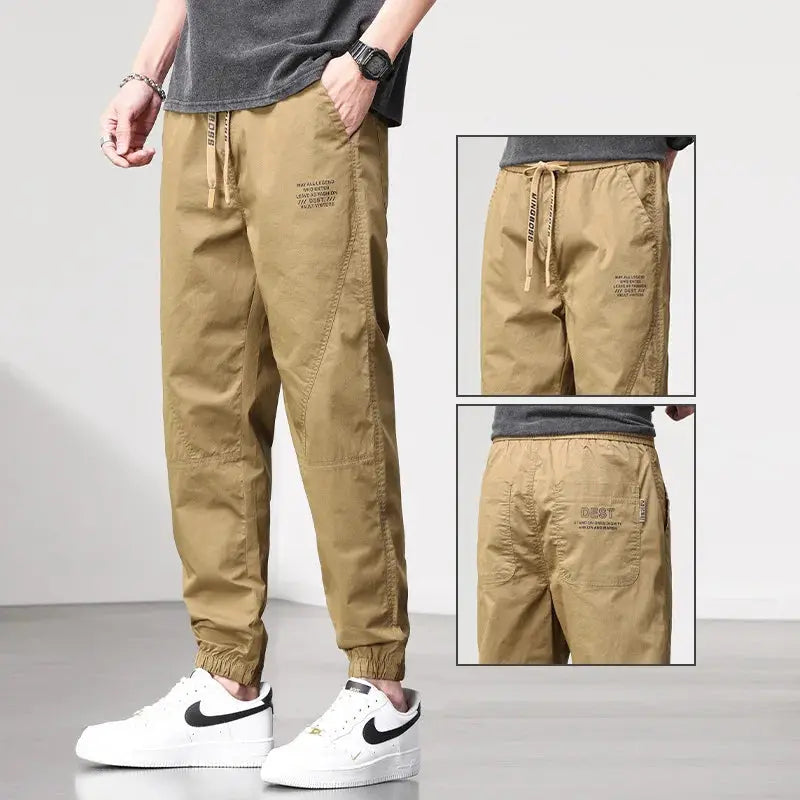 Spring Summer New Style Elastic Waist Casual Pants for Men Suncollections