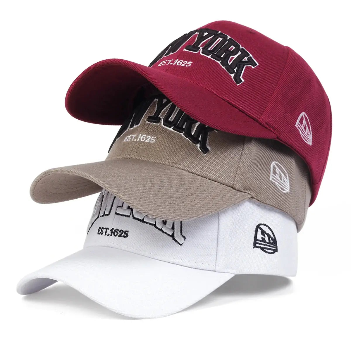 Unisex NEWYORK Letter Embroidery Baseball Caps Spring Autumn Outdoor Sunscreen Hat Adjustable Casual Trucker Hats - Suncollections