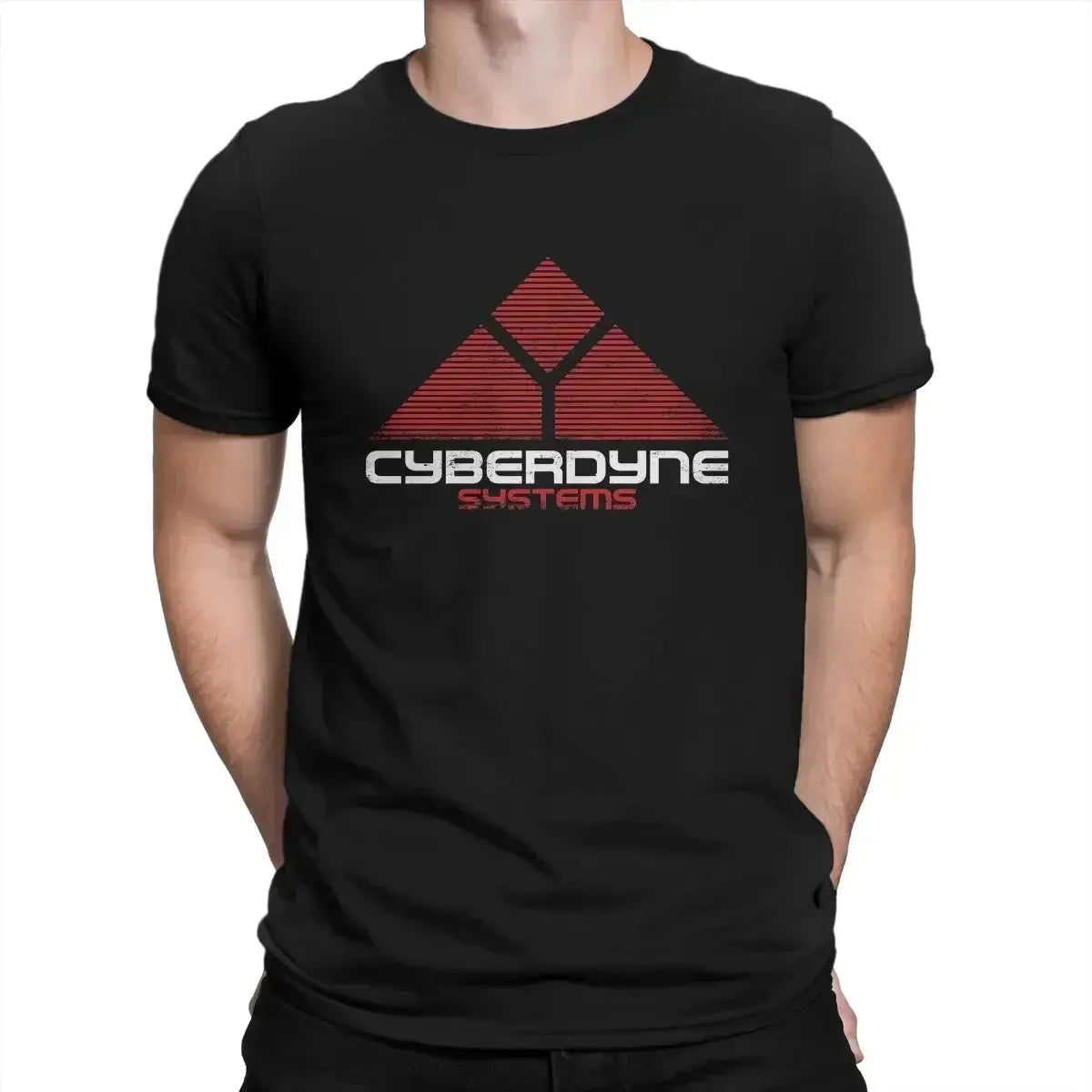Men's Cyberdine Systems T Shirts The Terminator Science Fiction Movie Cotton Clothes Short Sleeve Round Neck Tees Summer T-Shirt - Suncollections