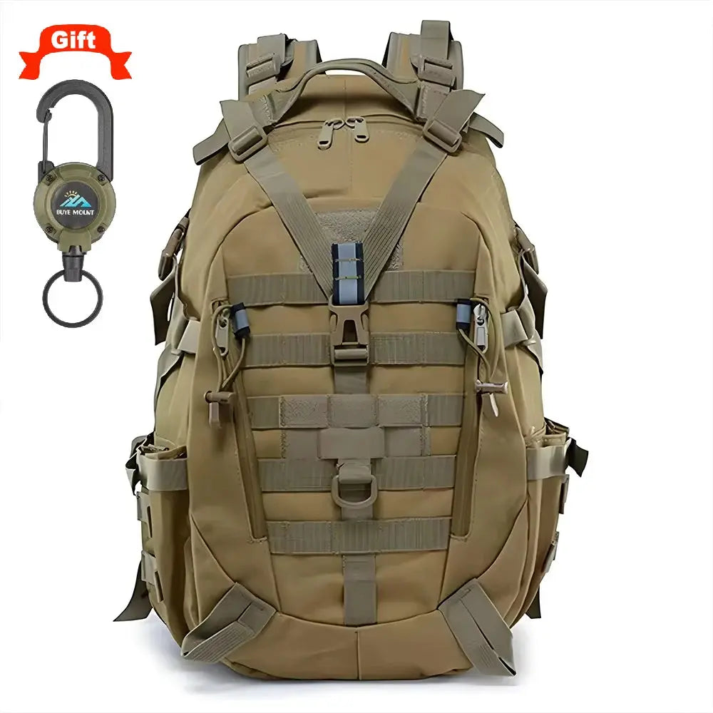 40L Camping Backpack Men's Bag Travel Bags Tactical Molle Climbing Rucksack Hiking Outdoor Reflective Shoulder Fishing Bag - Suncollections