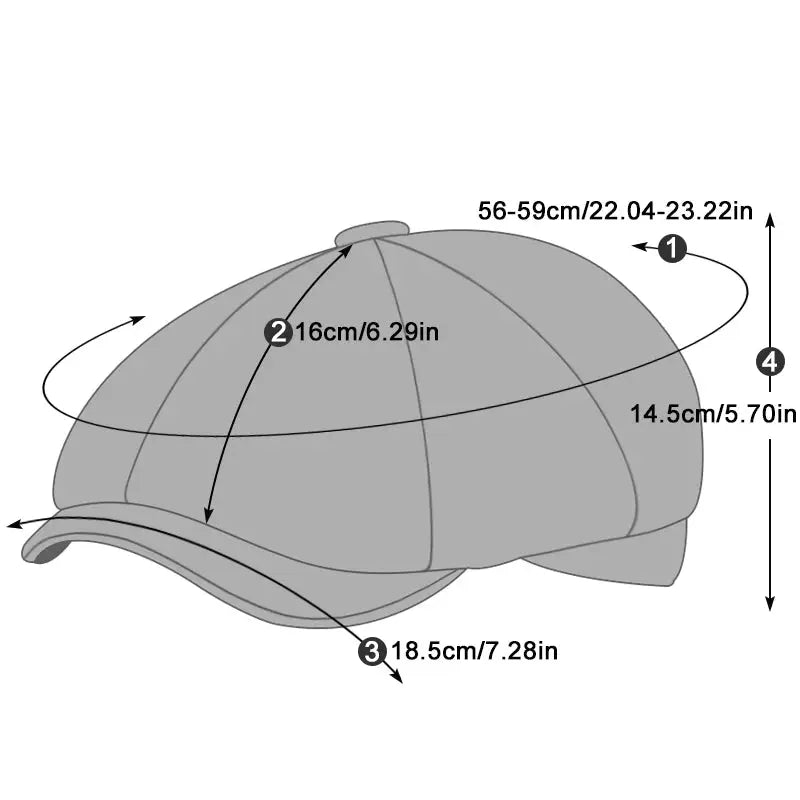 Men Casual Newsboy Hat Spring Autumn Retro - Suncollections