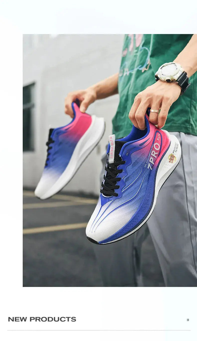 NEW Marathon Carbon plate Men Sports Running Shoes Breathable Lightweight Women's Comfortable Athletic Nonskid Sneakers Suncollections