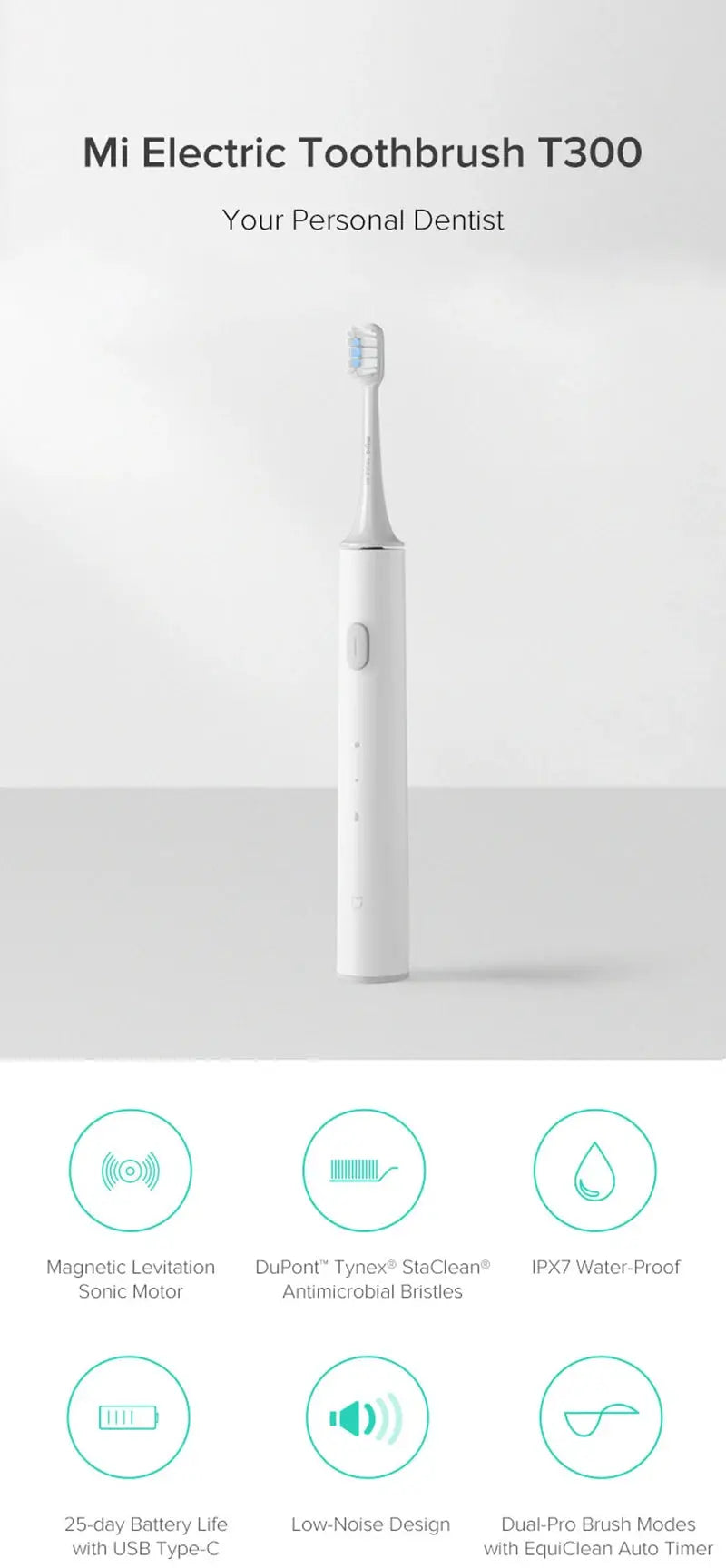 XIAOMI MIJIA T300 Electric Toothbrush - Suncollections