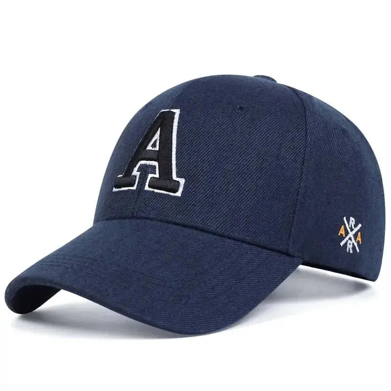 A Letter Side Ar Embroidery Baseball Caps - Suncollections